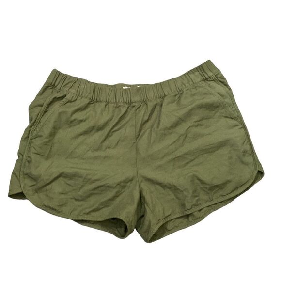 Madewell Olive Green pull-on shorts H5956 - Picture 4 of 12